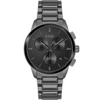 Hugo Boss Dapper 1513929 Grey IP Gunmetal Chronograph Men's Watch
