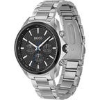 Hugo Boss Distinct 1513857 Silver Stainless Steel Black Dial Chronograph Watch