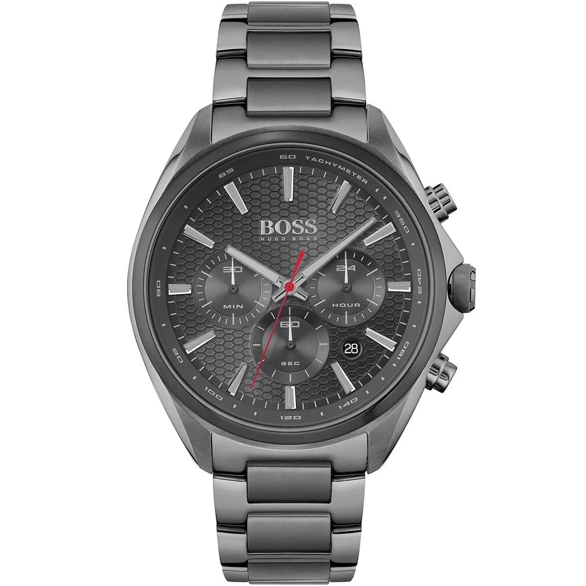 Hugo Boss Distinct 1513858 Grey IP Honeycomb Dial Chronograph Men's Watch