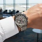 Hugo Boss Distinct 1513858 Grey IP Honeycomb Dial Chronograph Men's Watch