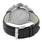 Hugo Boss Driver 1512879 Silver Stainless Steel Black Leather Chronograph Watch