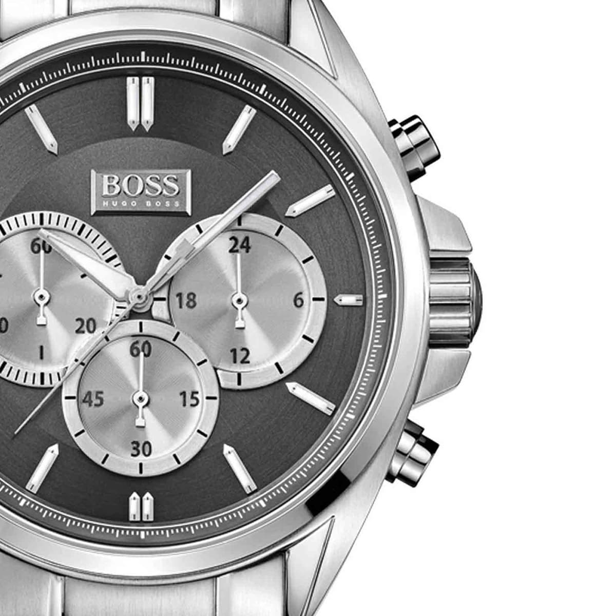 Hugo Boss Driver 1512883 Silver-Tone Black Dial Chronograph Men's Watch