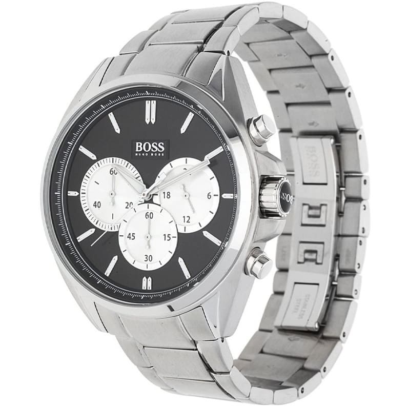 Hugo Boss Driver 1512883 Silver-Tone Black Dial Chronograph Men's Watch