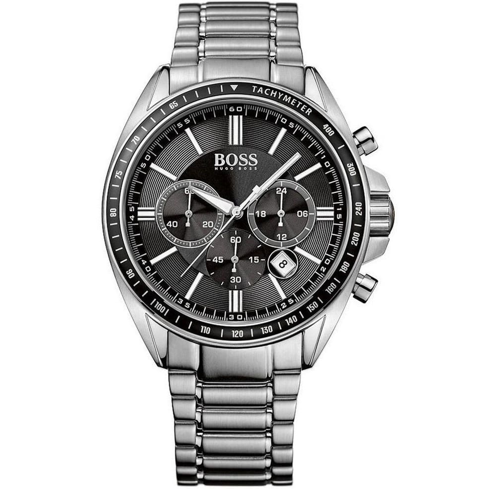 Hugo Boss Driver 1513080 Silver-Tone Black Dial Chronograph Men's Watch
