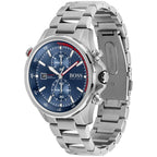 Hugo Boss Globetrotter 1513823 Silver-Tone Blue Dial Chronograph Men's Watch
