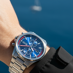 Hugo Boss Globetrotter 1513823 Silver-Tone Blue Dial Chronograph Men's Watch