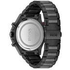 Hugo Boss Globetrotter 1513825 All-Black Stainless Steel Red Accent Chronograph Watch