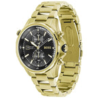 Hugo Boss Globetrotter 1513932 Gold-Tone Black Dial Chronograph Men's Watch
