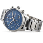 Hugo Boss Grand Prix 1513478 Silver Stainless Steel Blue Dial Chronograph Watch