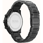 Hugo Boss Grand Prix 1513578 Black IP Gold Accents Chronograph Men's Watch