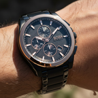 Hugo Boss Grandmaster 1513885 Gunmetal Rose Gold Chronograph Men's Watch