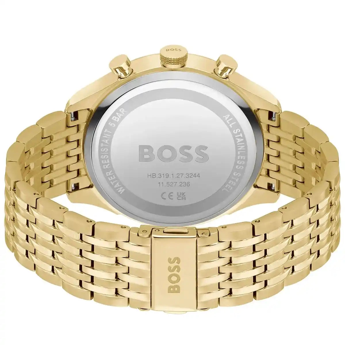 Hugo Boss Gregor 1514051 Gold-Tone Grey Dial Chronograph Men's Watch