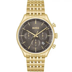 Hugo Boss Gregor 1514051 Gold-Tone Grey Dial Chronograph Men's Watch