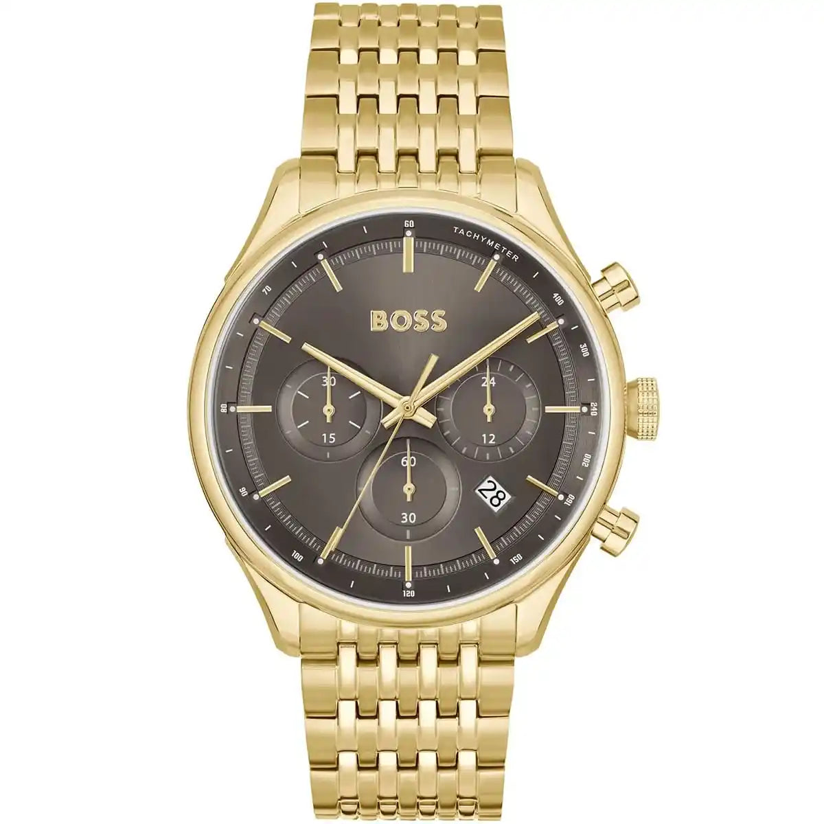 Hugo Boss Gregor 1514051 Gold-Tone Grey Dial Chronograph Men's Watch