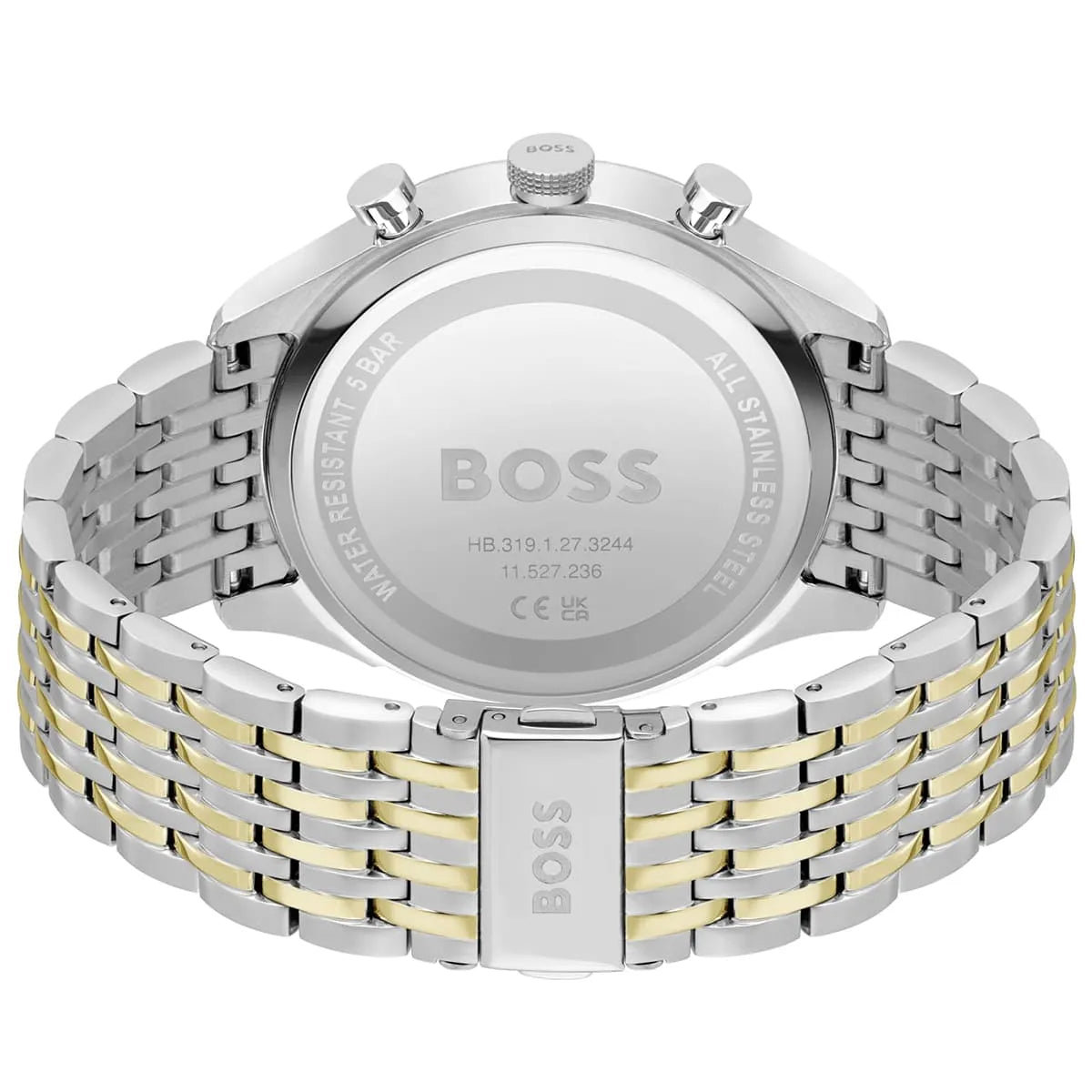 Hugo Boss Gregor 1514081 Two-Tone Green Dial Chronograph Men's Watch