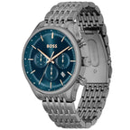 Hugo Boss Gregor 1514083 Grey IP Blue Dial Chronograph Men's Watch