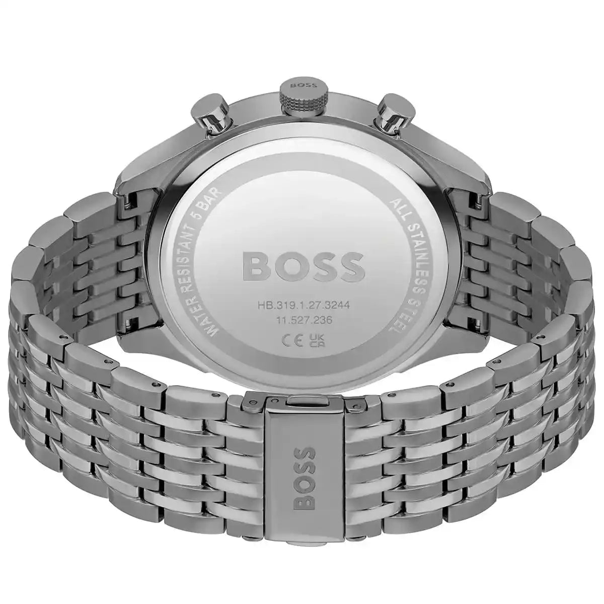 Hugo Boss Gregor 1514083 Grey IP Blue Dial Chronograph Men's Watch