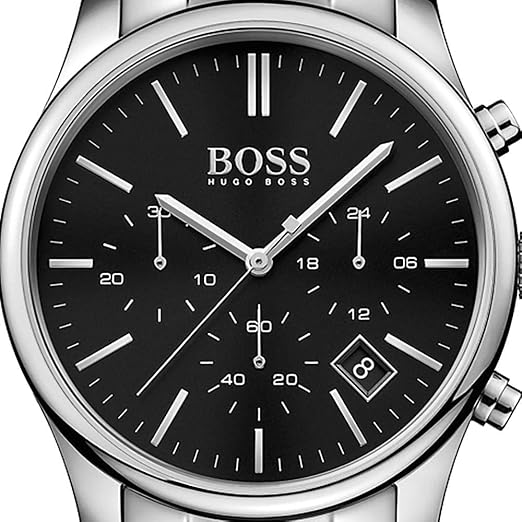 Hugo Boss Hero 1513433 Silver-Tone Black Dial Chronograph Men's Watch