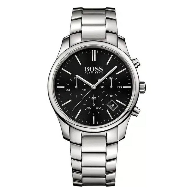 Hugo Boss Hero 1513433 Silver-Tone Black Dial Chronograph Men's Watch