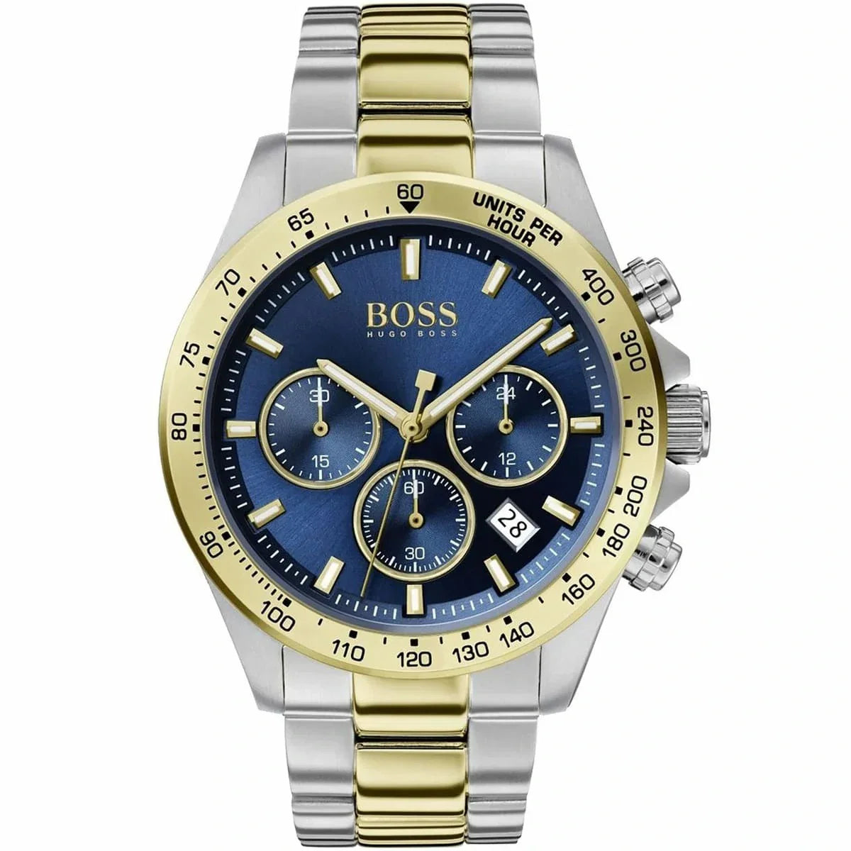 Hugo Boss Hero Sport 1513767 Two-Tone Blue Dial Chronograph Men's Watch