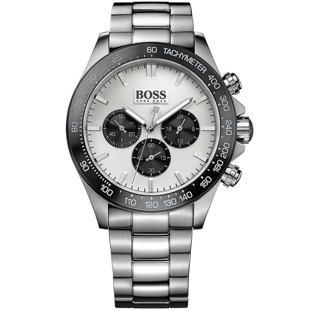 Hugo Boss Ikon 1512964 Silver-Tone Panda Dial Chronograph Men's Watch