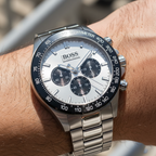 Hugo Boss Ikon 1512964 Silver-Tone Panda Dial Chronograph Men's Watch