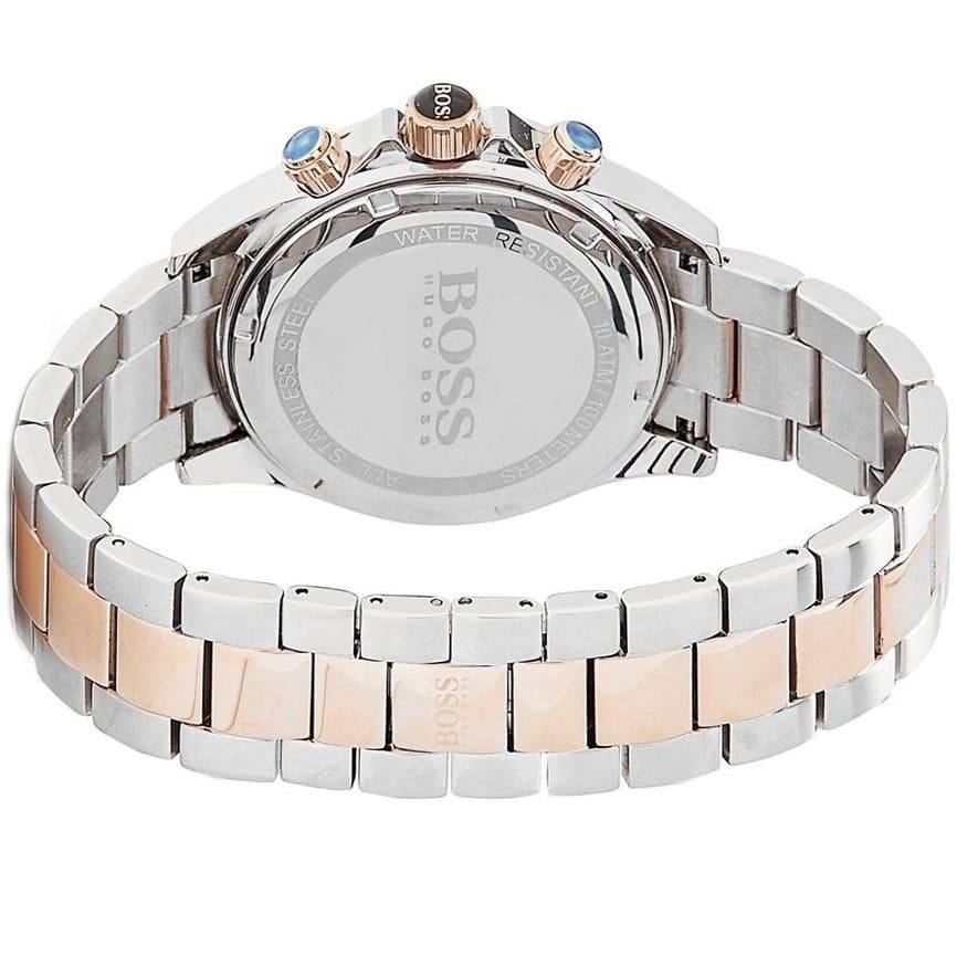 Hugo Boss Ikon 1513339 Two-Tone Rose Gold & Grey Dial Chronograph Men's Watch