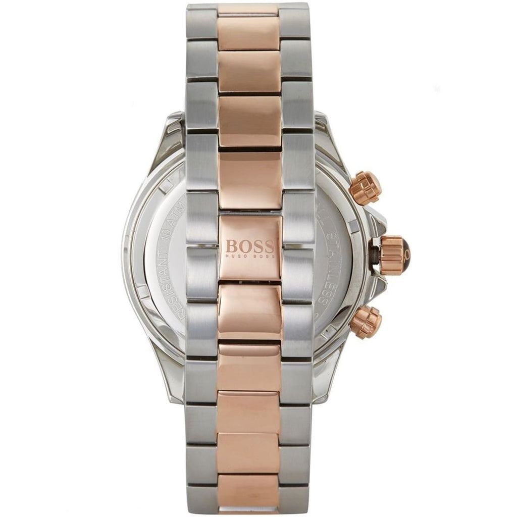 Hugo Boss Ikon 1513339 Two-Tone Rose Gold & Grey Dial Chronograph Men's Watch