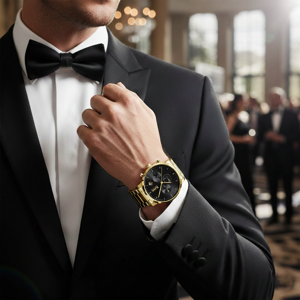 Hugo Boss Integrity 1513781 Gold-Tone Black Dial Chronograph Men's Watch