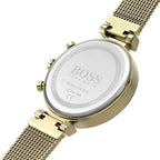 Original Hugo Boss Majesty Women's Watch - Gold Mesh Bracelet & Crystal Dial (1502552)