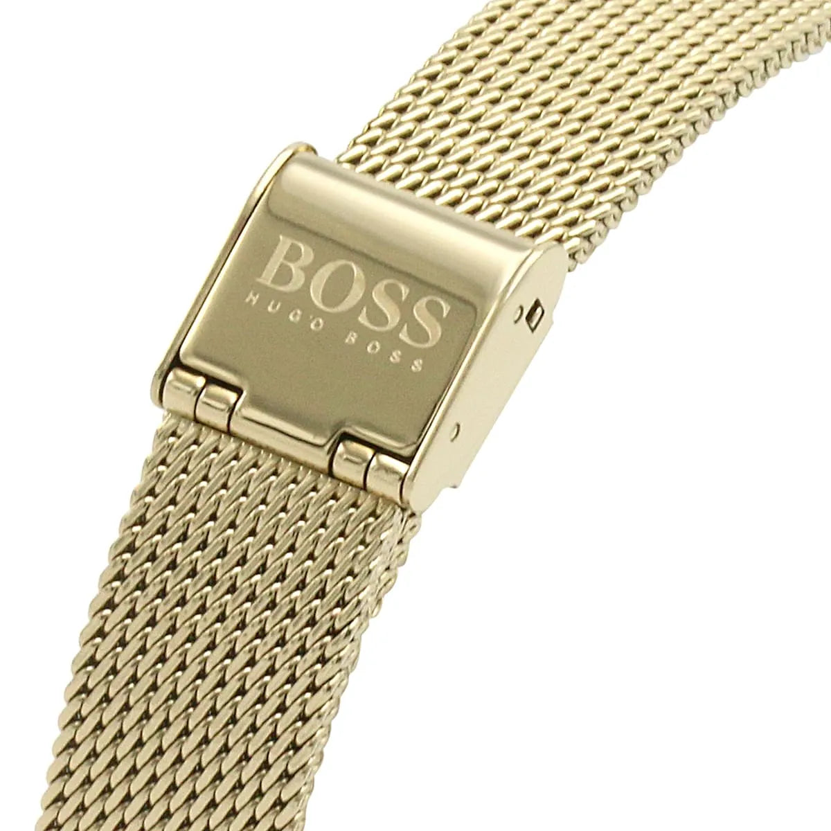 Original Hugo Boss Majesty Women's Watch - Gold Mesh Bracelet & Crystal Dial (1502552)