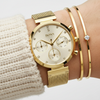 Original Hugo Boss Majesty Women's Watch - Gold Mesh Bracelet & Crystal Dial (1502552)