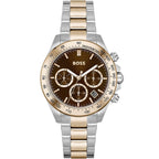 Original Hugo Boss Novia Women's Watch - Two-Tone Rose Gold & Brown Dial (1502617)