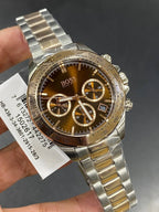 Original Hugo Boss Novia Women's Watch - Two-Tone Rose Gold & Brown Dial (1502617)