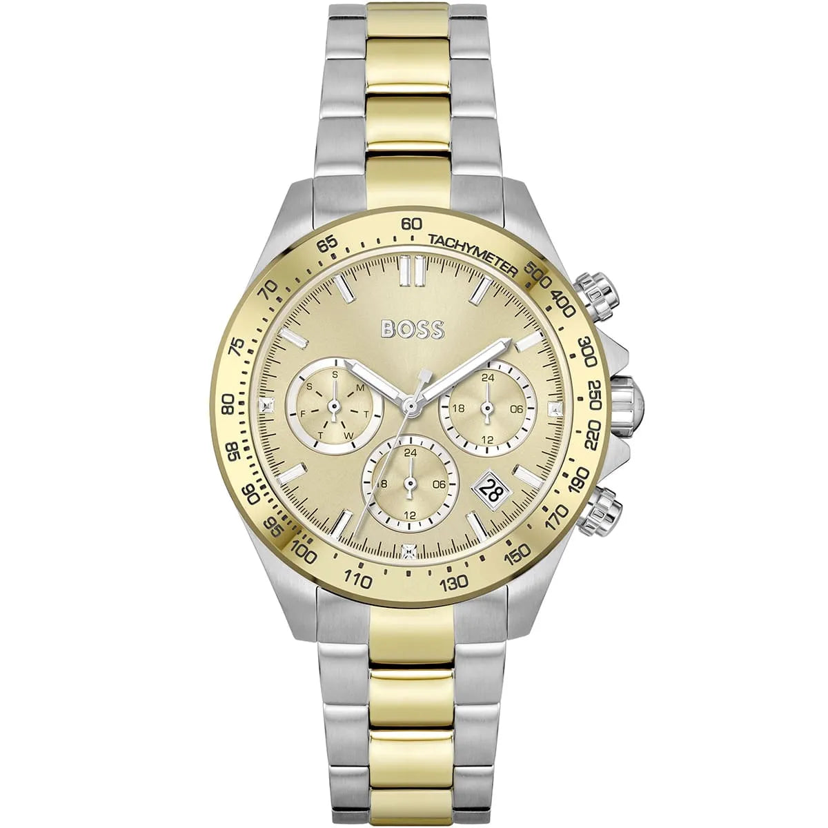 Original Hugo Boss Novia Women's Watch - Two-Tone Gold & Silver Steel (1502618)