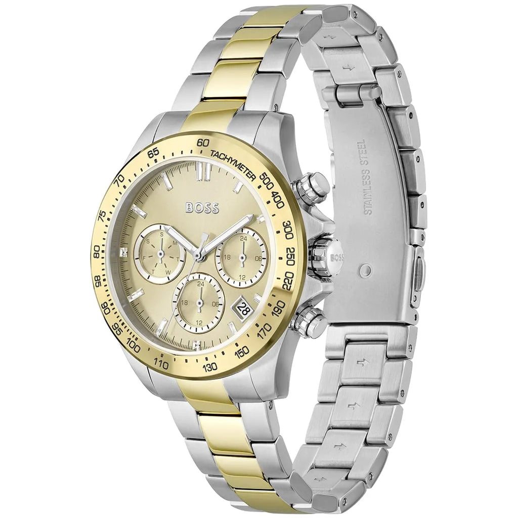 Original Hugo Boss Novia Women's Watch - Two-Tone Gold & Silver Steel (1502618)