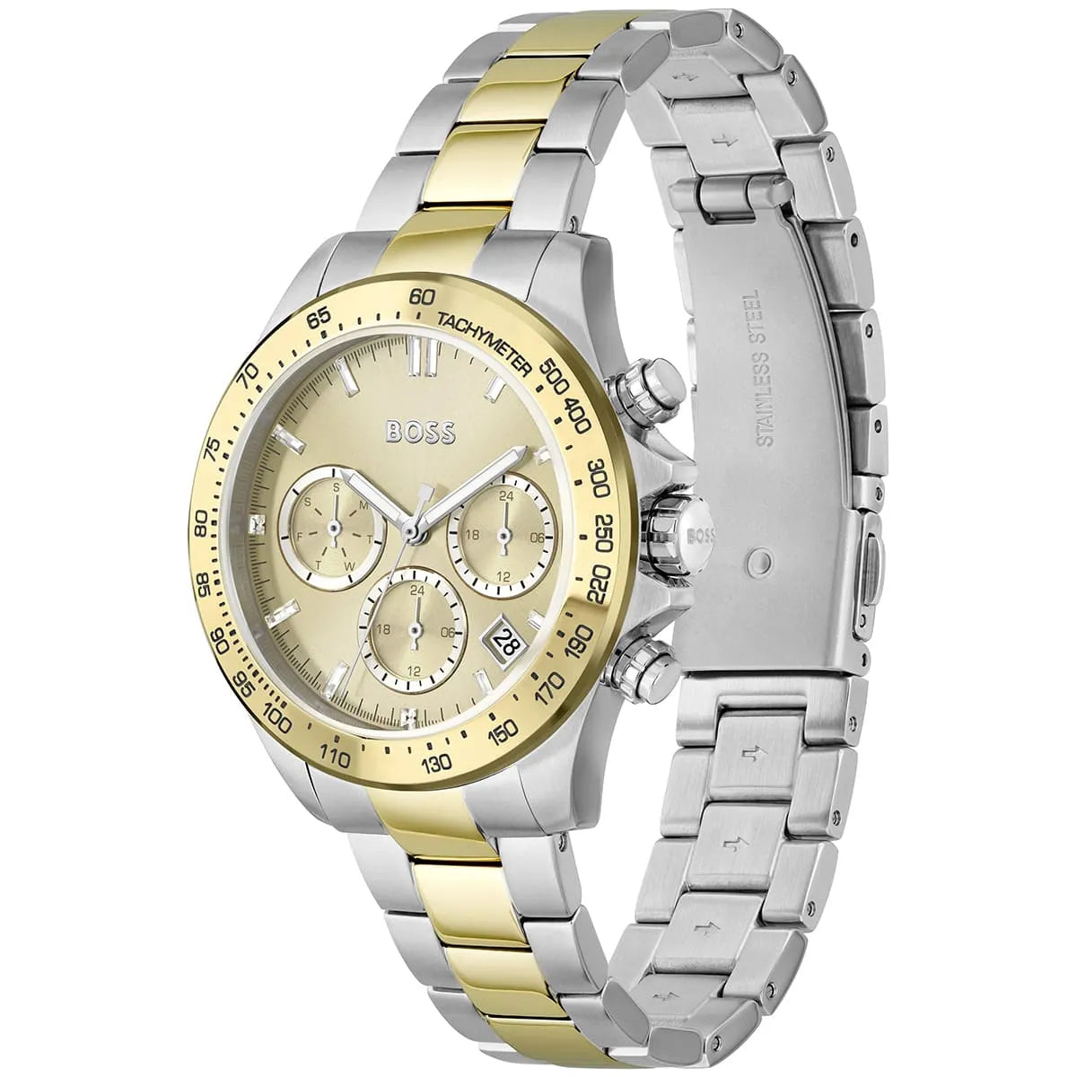 Original Hugo Boss Novia Women's Watch - Two-Tone Gold & Silver Steel (1502618)