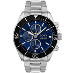 Hugo Boss Ocean Edition 1513704 Silver-Tone Blue Dial Chronograph Men's Watch