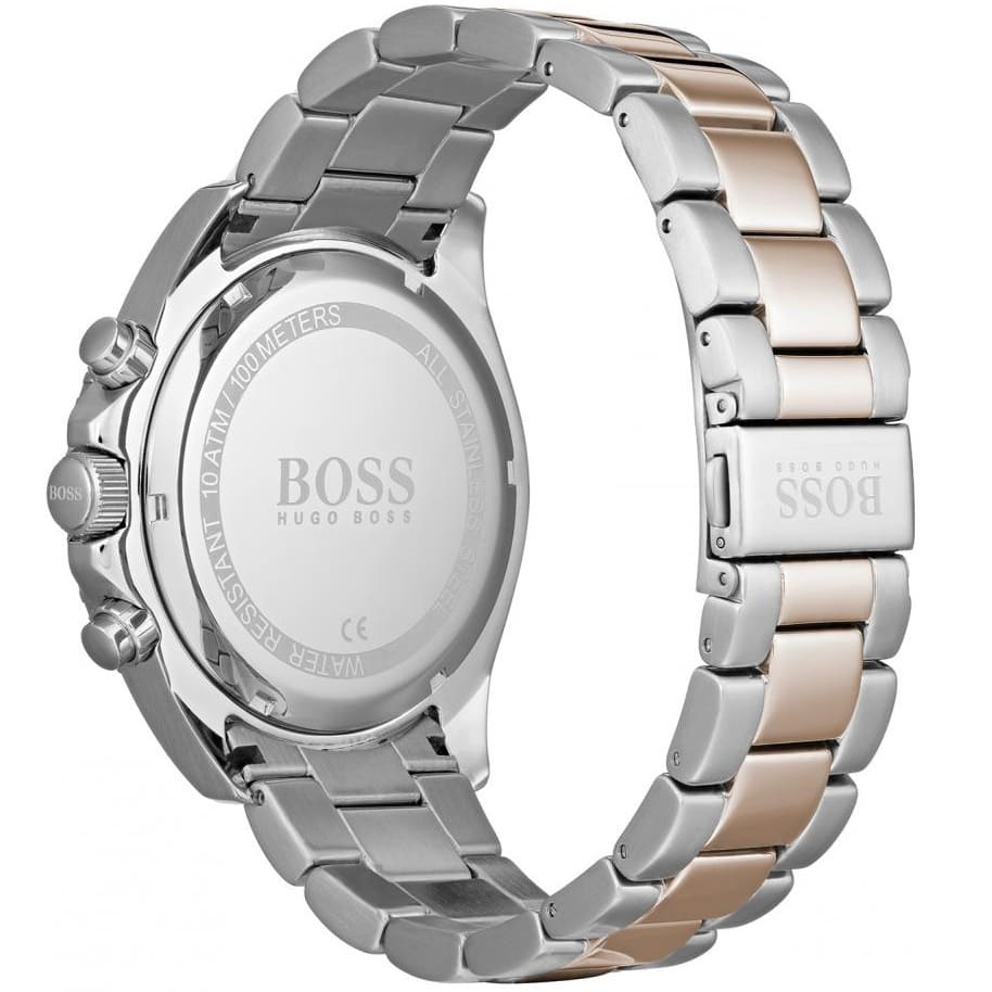Hugo Boss Ocean Edition 1513705 Two-Tone Rose Gold Grey Dial Chronograph Watch