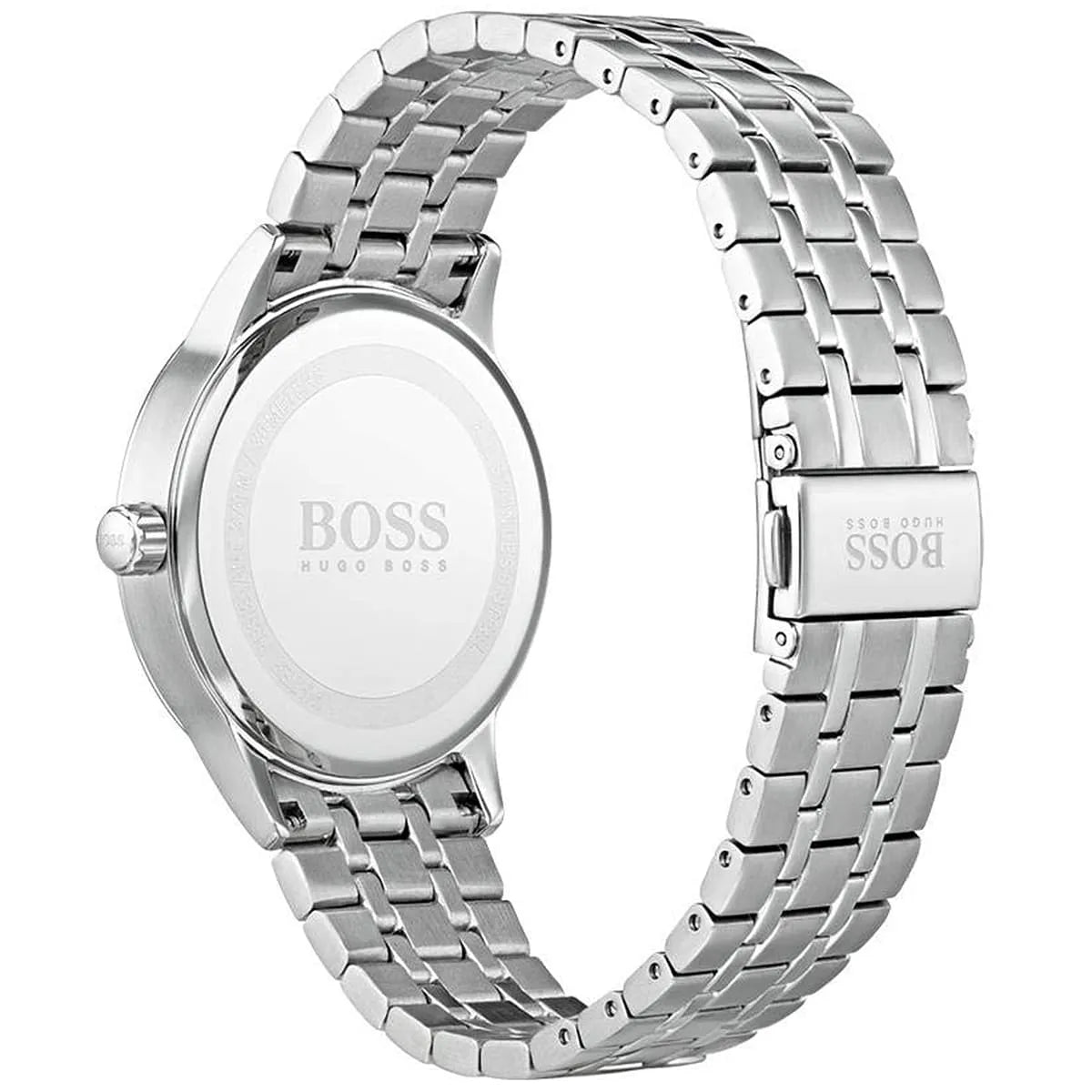 Hugo Boss Officer 1513614 Silver-Tone Black Dial Men's Watch