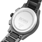 Hugo Boss Peak 1513814 Gunmetal Grey IP Silver Accents Men's Watch