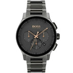 Hugo Boss Peak 1513814 Gunmetal Grey IP Silver Accents Men's Watch