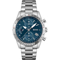 Hugo Boss Pilot Edition 1513850 Silver Stainless Steel Blue Dial Chronograph Watch