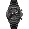 Hugo Boss Pilot Edition Chrono 1513854 Black IP Aviation Men's Watch