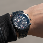 Hugo Boss Pilot Edition Chrono 1513854 Black IP Aviation Men's Watch