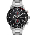 Hugo Boss Rafale 1513509 Silver Stainless Steel Black Dial Chronograph Watch