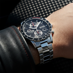 Hugo Boss Rafale 1513509 Silver Stainless Steel Black Dial Chronograph Watch