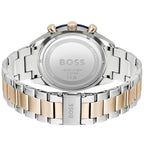 Hugo Boss Santiago 1513937 Two-Tone Rose Gold Blue Dial Chronograph Men's Watch