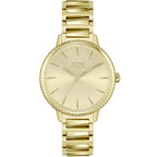 Original Hugo Boss Signature Women's Watch - Gold Steel & Crystal Bezel (1502541)