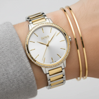Original Hugo Boss Signature Women's Watch - Two-Tone & Crystal Bezel (1502568)